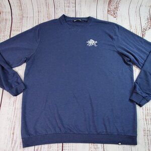 Travis Mathew Long Sleeve T-Shirt Men XXXL Navy Blue Utah State Aggies Bull Logo